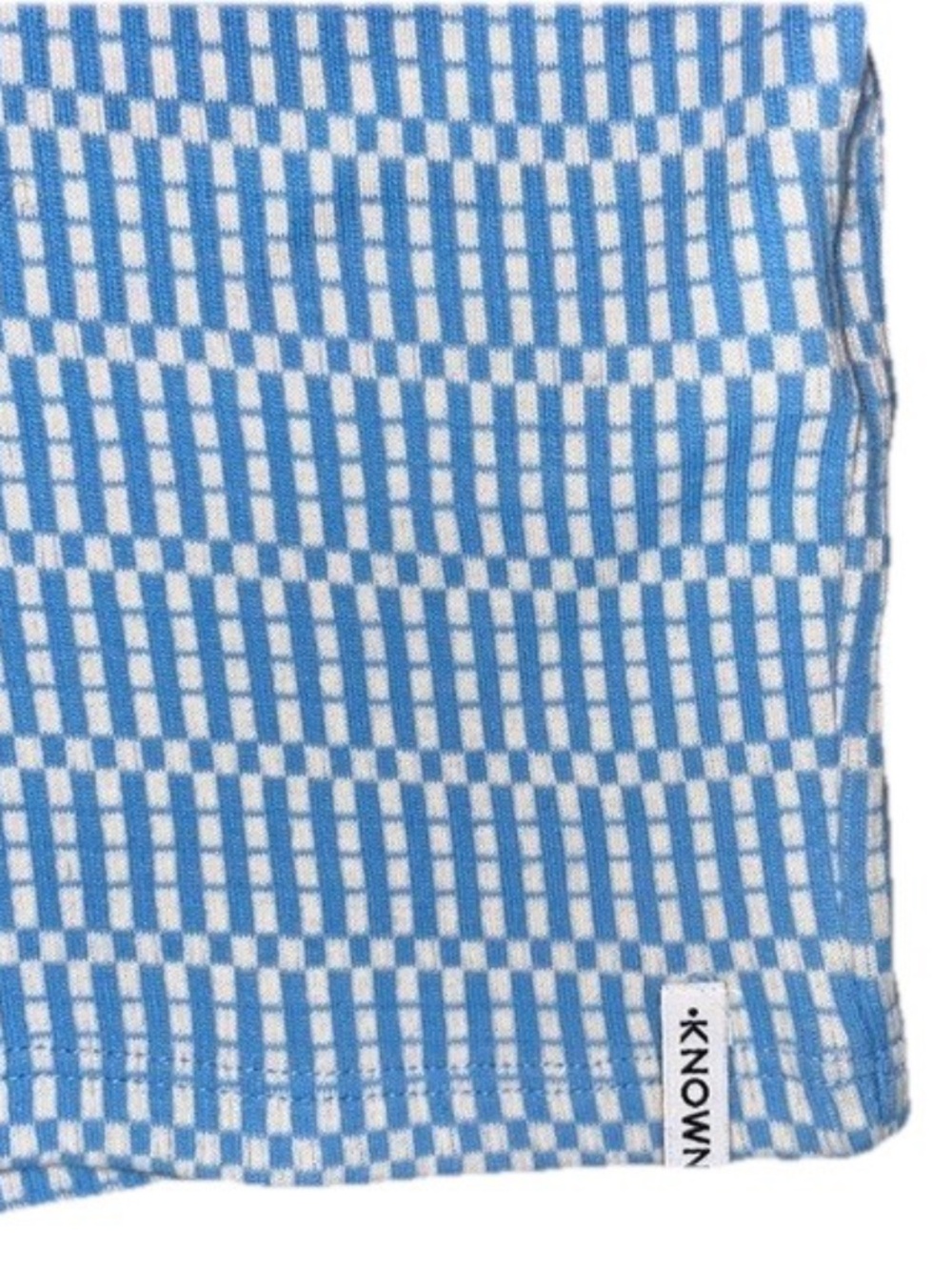 KNOWN SUPPLY Maxi Dress Large Blue ‘Vermont’ ~ Jaquard Knit Organic Cotton NWT - Picture 6 of 10